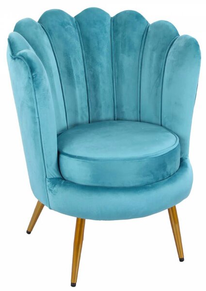 Poltrona 60x80 cm in Velluto Ottanio