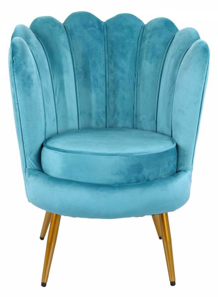 Poltrona 60x80 cm in Velluto Ottanio