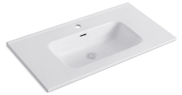 KAMALU - Lavabo da incasso 91cm in ceramica lucida | Litos-K7090