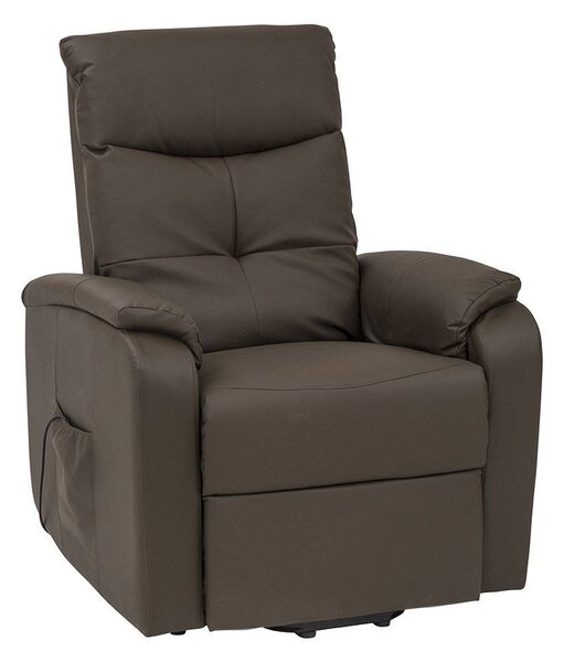 Poltrona Relax Elettrica 72x95/182x106/145 h cm in Similpelle Marrone
