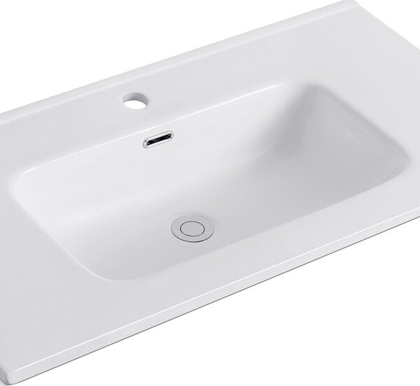 KAMALU - Lavabo da incasso 91cm in ceramica lucida | Litos-K7090