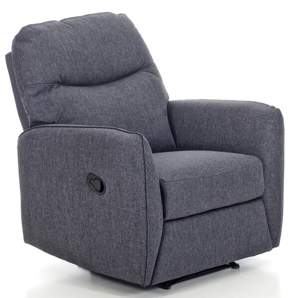 Poltrona Relax Reclinabile Manuale in Tessuto Kube Blu