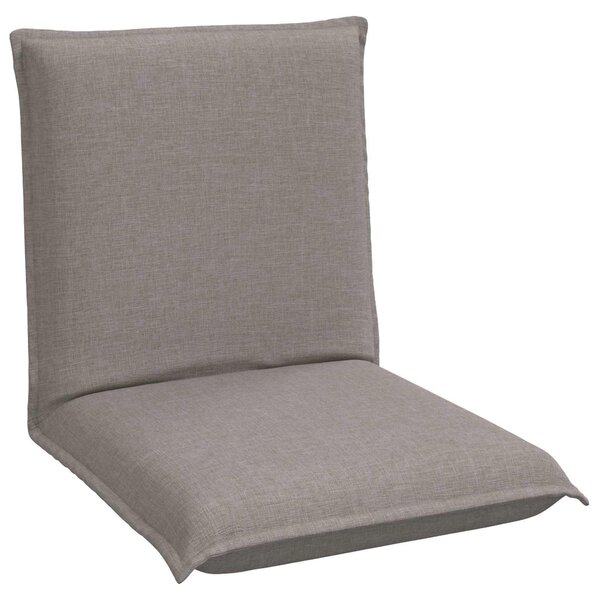 VidaXL Poltrona regolabile in tessuto color taupe