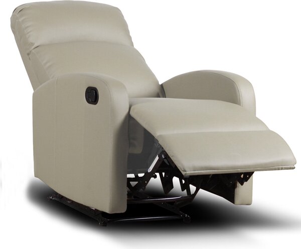 Poltrona Relax Reclinabile Manuale Rivestimento in Similpelle Spike a Corda