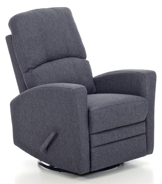 Poltrona Relax da Allattamento Reclinabile Manuale in Tessuto Mamy Blu