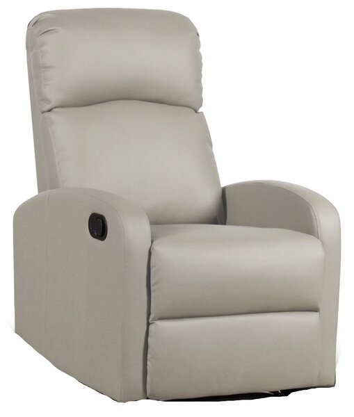 Poltrona Relax Reclinabile Manuale Rivestimento in Similpelle Spike a Corda