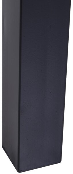 Set da Pranzo Tavolo con 2 Sedie in Metallo e Legno