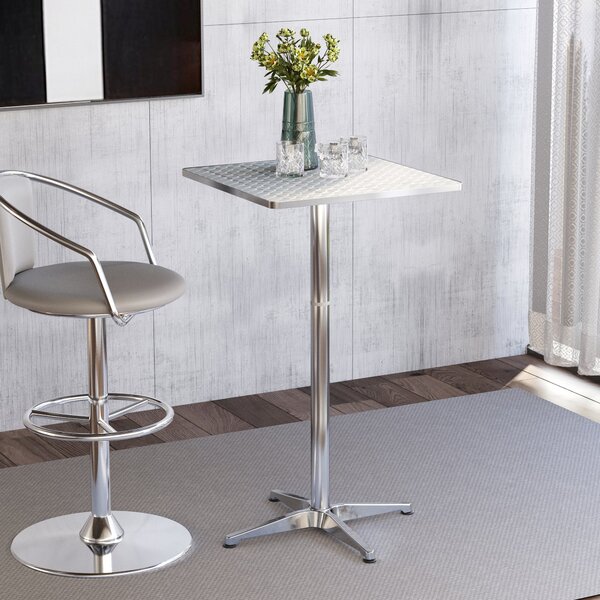 Tavolo da Bar in Acciaio Inox 60x60 cm Break