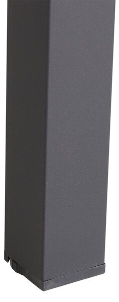 Tavolo Allungabile per Casa e Giardino Nero 160x80x75 cm