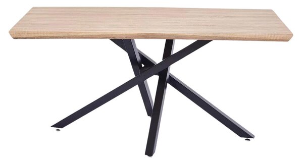 Tavolo da Pranzo 160x76x90 cm in Legno Nobilitato Naturale