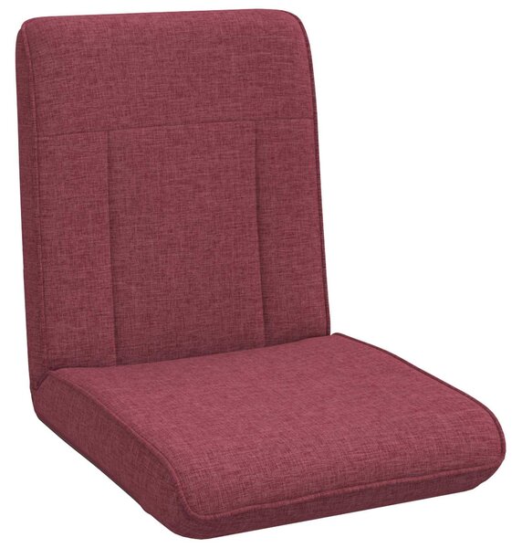 VidaXL Poltrona reclinabile in tessuto color vino