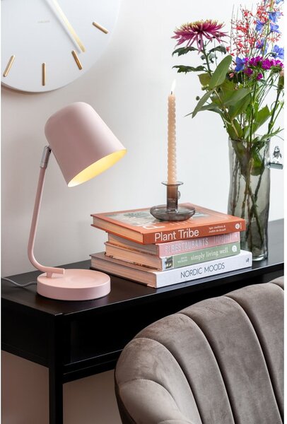 Lampada da tavolo rosa (altezza totale 38,5 cm) Encantar – Leitmotiv