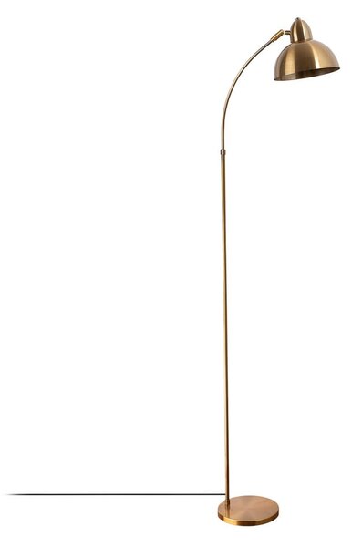 Lampada da terra color ottone con paralume in metallo (altezza totale 162 cm) Marzeo – Opviq lights