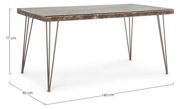 Tavolo Atlantide 160x90 Fisso in Cemento