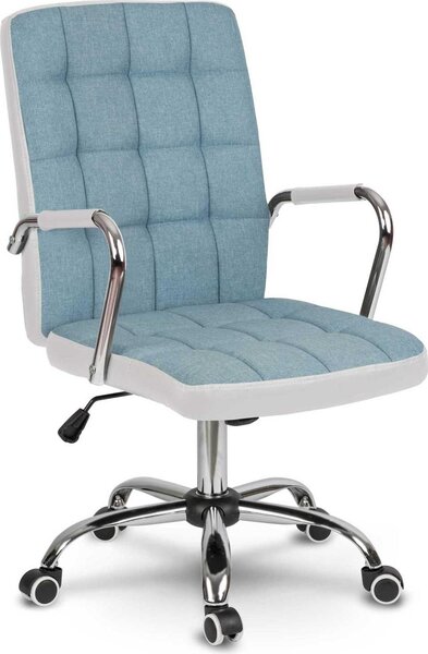 Sofotel 2456, sedia da ufficio Benton, blu e bianca