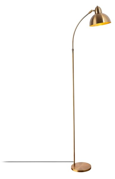 Lampada da terra color ottone con paralume in metallo (altezza totale 162 cm) Marzeo – Opviq lights