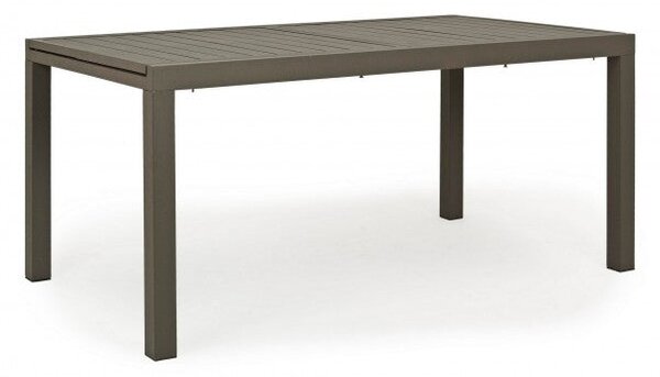 Tavolo Allungabile Hilde 160-240x90 cm Coffee in Alluminio