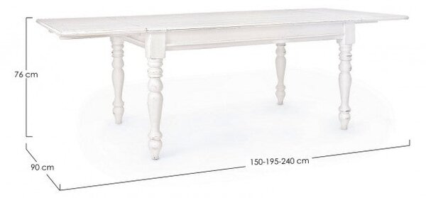 Tavolo Allungabile 150-240x90 cm Colette in Legno