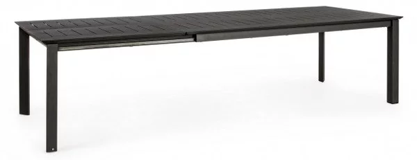 Tavolo Allungabile Konnor 200-300x110 cm Antracite in Alluminio