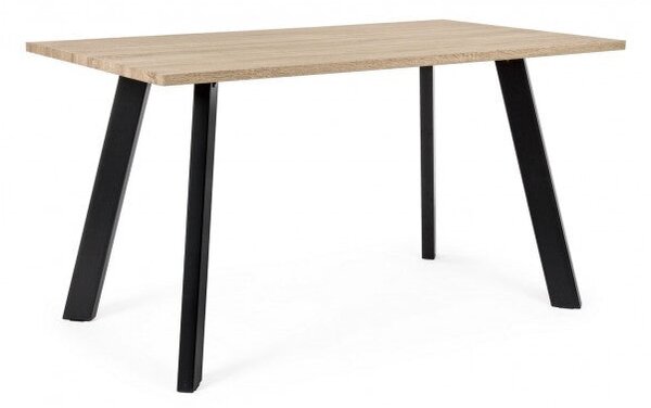 Tavolo Giant Piano Chiaro 140x80 Fisso in Legno
