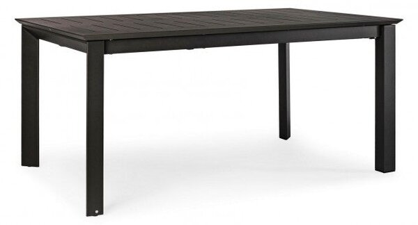 Tavolo Allungabile Konnor 160-240x100 cm Antracite in Alluminio