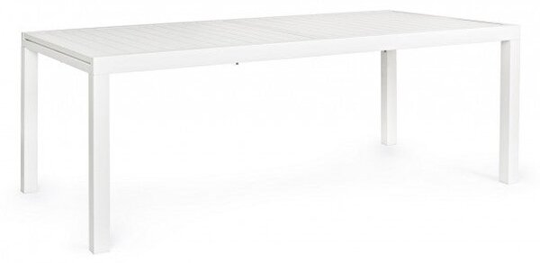 Tavolo Allungabile Hilde 200-300x100 cm Bianco in Alluminio