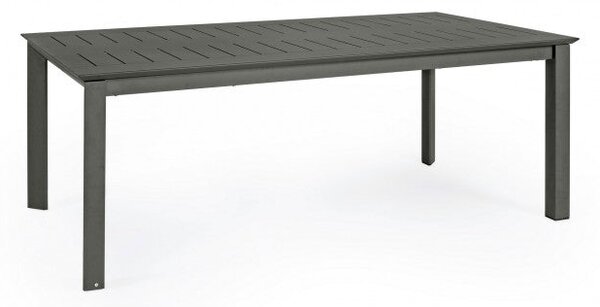 Tavolo Allungabile Konnor 200-300x110 cm Antracite in Alluminio