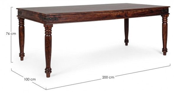 Tavolo Jaipur 200x100 Fisso in Legno