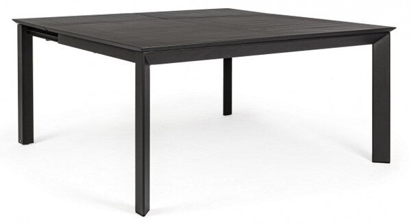 Tavolo Allungabile Konnor 160x110/160 cm Antracite in Alluminio