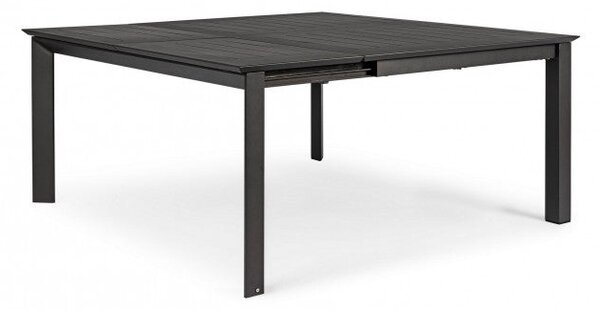 Tavolo Allungabile Konnor 160x110/160 cm Antracite in Alluminio