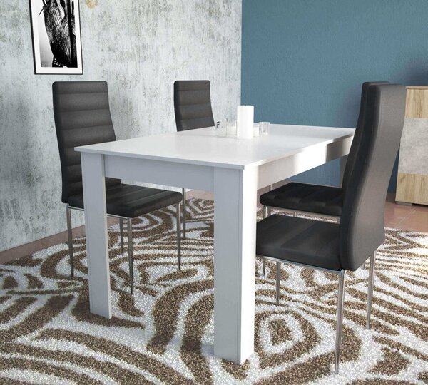 Tavolo Pepper 138x80x75 cm in Truciolare bilaminato Bianco