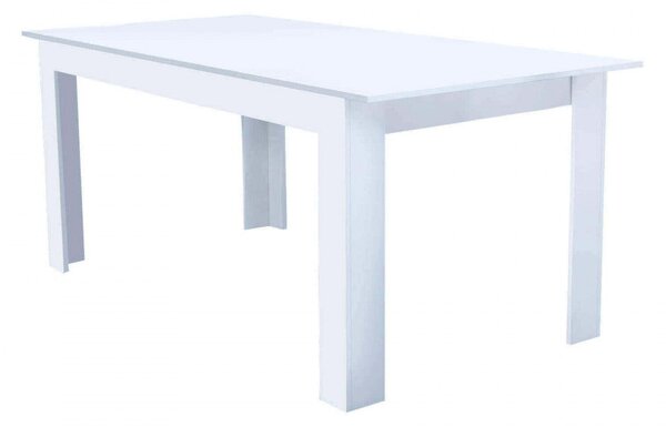 Tavolo Allungabile Gemma 160/200x90x75 h cm in Truciolare bilaminato Bianco