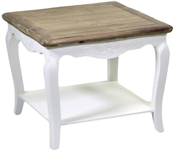 Tavolino Quadrato in Legno Country