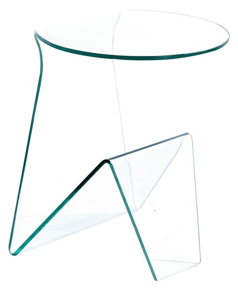 Tavolino Rettangolare in Vetro 45x40x55cm TFT Glass Trasparente
