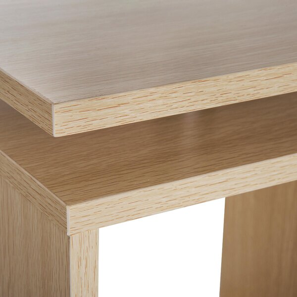 Tavolino da Salotto in Legno MDF Legno Naturale 77x40x44 cm