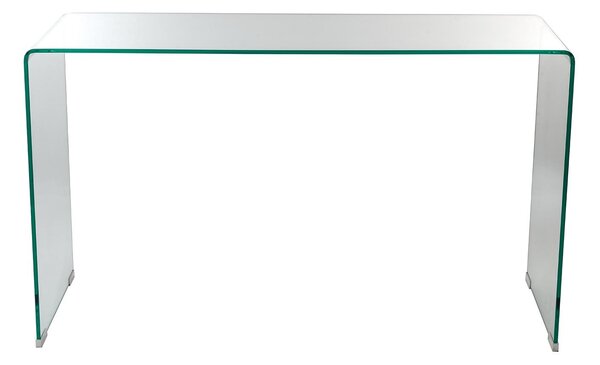 Tavolino Rettangolare in Vetro 120x40x72cm TFT Glass Trasparente