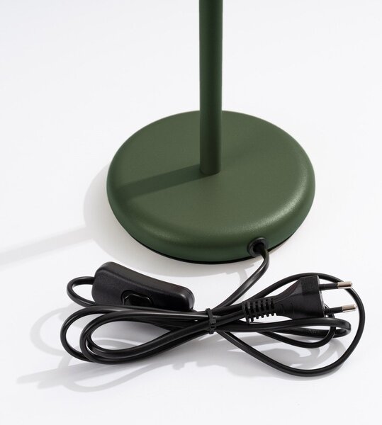 Lampada da tavolo verde (altezza totale 43 cm) Gleam – Sollux