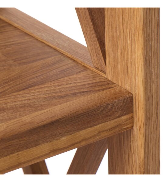 Scaffale effetto rovere colore naturale 70x124 cm X-Shelf - Unique Furniture