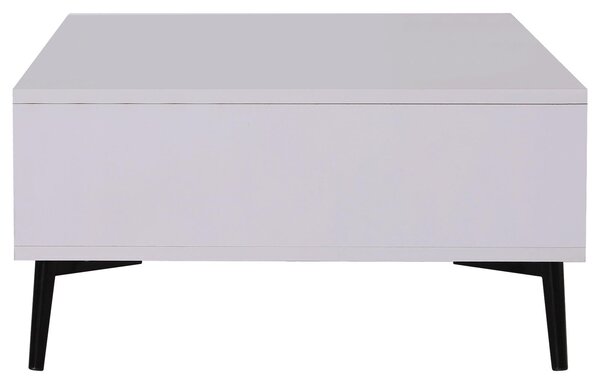 Tavolino da Caffè da Salotto Soggiorno Design Moderno Bianco 110x60x30 cm