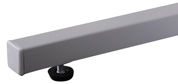 Tavolino Laterale da Letto Divano Poltrona con Piano in Vetro Temperato e 4 Piedini Metallo bianco 40x30x45 cm