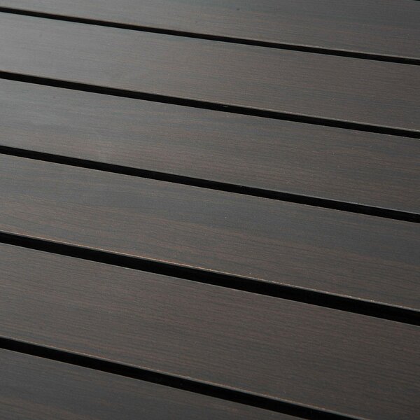 Tavolino da Soggiorno Modello Pallets in Legno Noce 80x80x46.5 cm