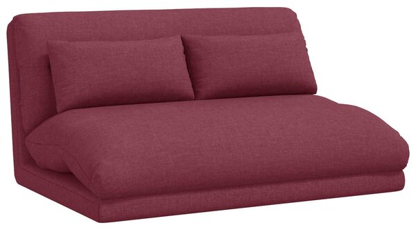 VidaXL Poltrona reclinabile in tessuto color vino
