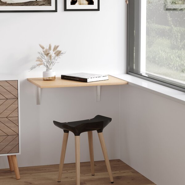 Tavolino da Parete Pieghevole 60x40x20 cm in MDF Legno