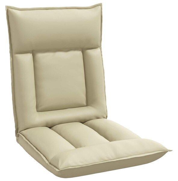 VidaXL Poltrona reclinabile in Pelle finta color crema