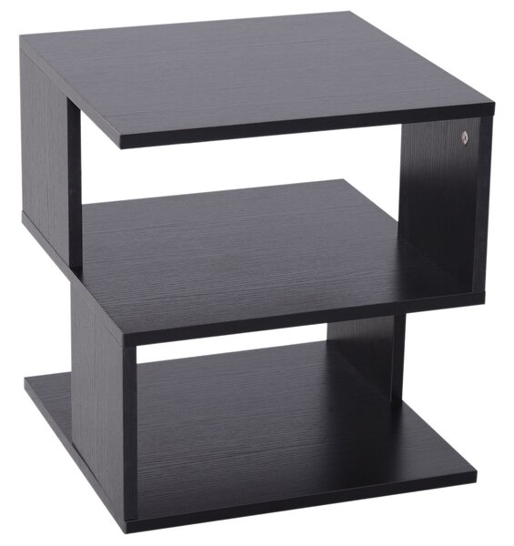 Tavolino Basso da Salotto 40x40x43 cm in Legno Nero