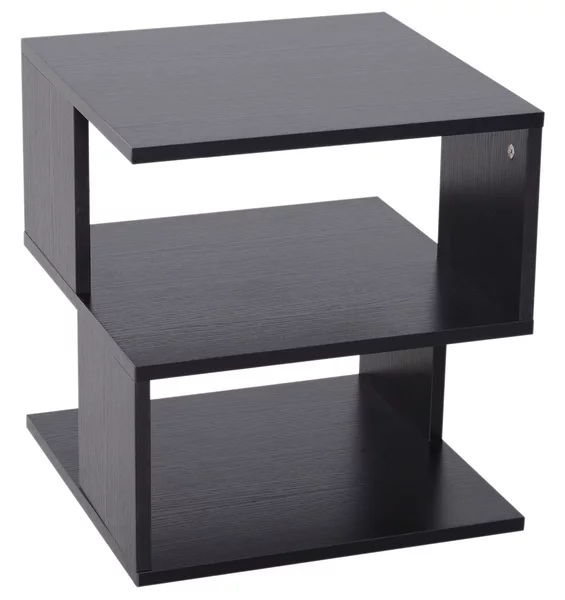 Tavolino Basso da Salotto 40x40x43 cm in Legno Nero