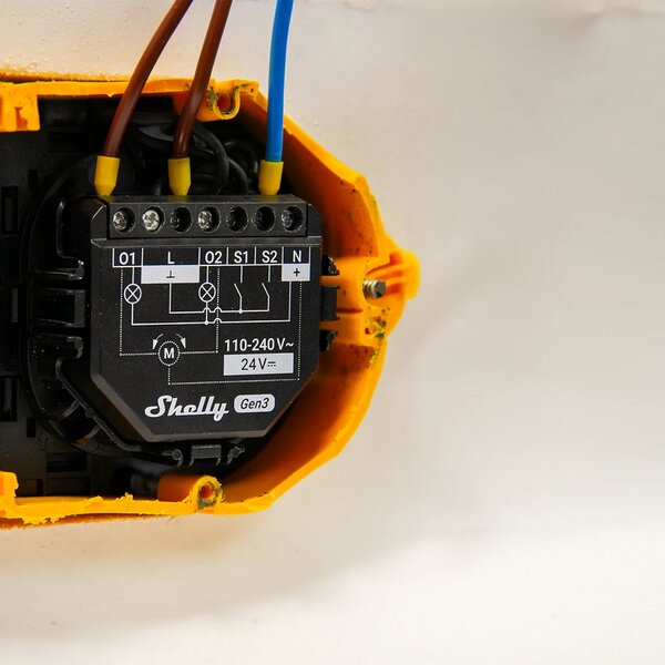 Shelly 2PM Gen3 16A AC/DC Interruttore relè Smart 2 canali Controller Tapparelle monitoraggio consumi WiFi Bluetooth Matter