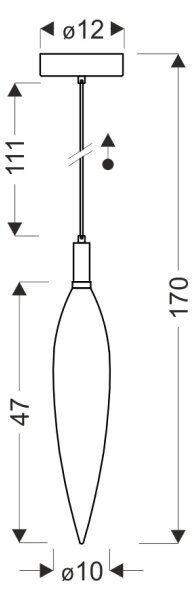 Lampada a sospensione su cavo NORDIC 1xG9/5W/230V nero/trasparente