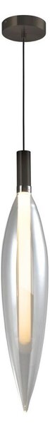 Lampada a sospensione su cavo NORDIC 1xG9/5W/230V nero/trasparente