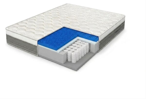 Materasso Molle e Memory 1 Piazza e Mezzo 120x190 cm Dispositivo Medico Classe 1 Dormidea Olimpo Hybrid + Omaggio